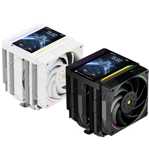 Thermalright Peerless Assassin 120 Vision MAX ARGB (Black/White) w/ 5inch Screen Dual-Tower